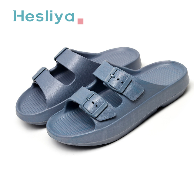 cloud slippers women summer double buckle beach sandals thick platform shoes outdoor couple flip flops cork bottom birkenstock