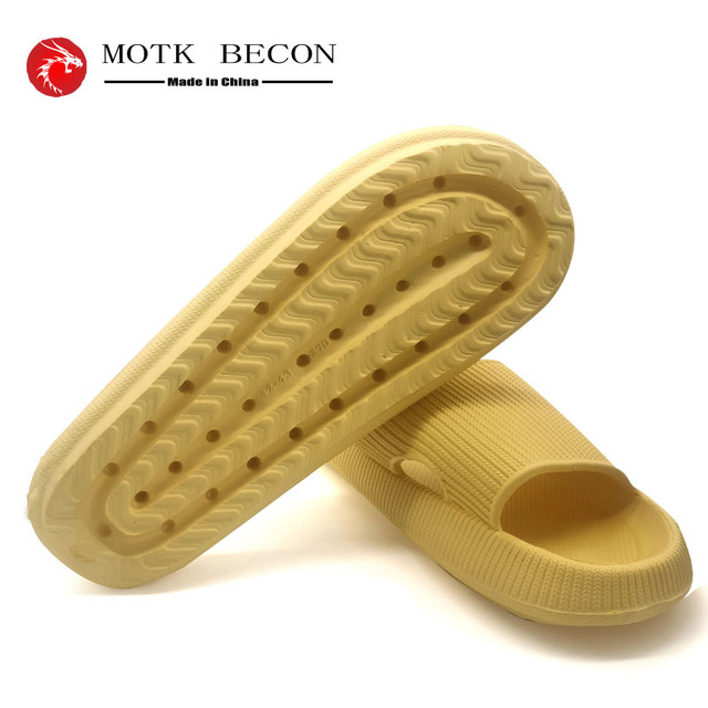 men slippers thick platform slippers summer beach eva soft sole sandal men ladies indoor leisure bathroom anti-slip shoes