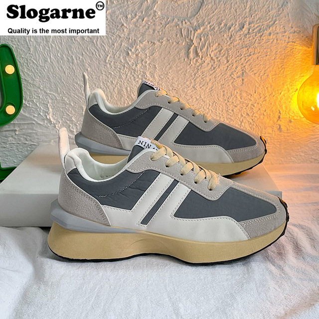 2022 New Women's Spring Leisure Sneakers Students Running Shoes Platform Girl Vulcanize Shoes Mixed Color Casual Sneakers