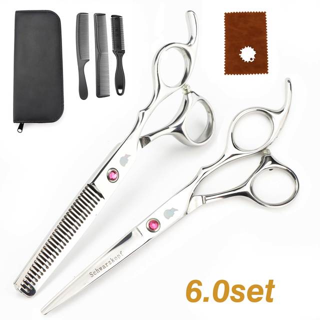 New Professional Hairdressing Scissors, Hair Cutting Barber Set High Quality Scissors Salon 6.0 inch Multi Color Options