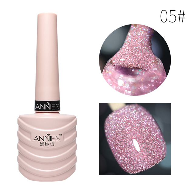 Glitter Cat Eye Nail Gel Reflective Glitter Permanent No Fade No Required Nail Magnet Soaked UV Nail Gel