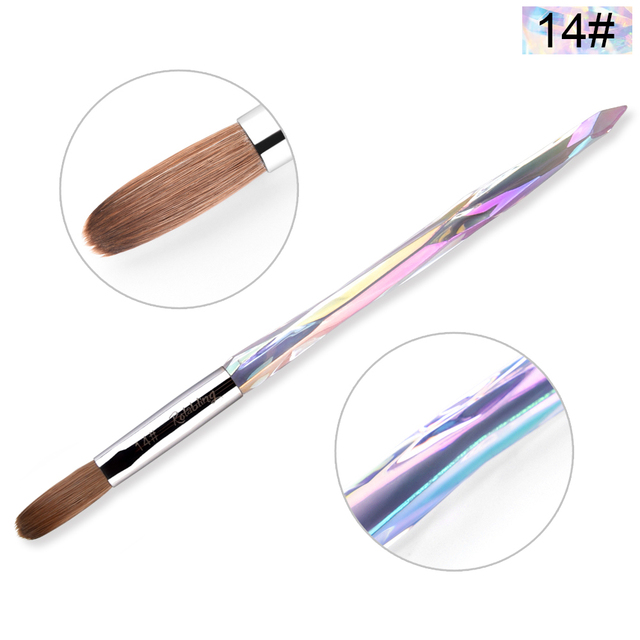 Kolinsky Sable Nail Brush Acrylic Nail Brush Nail Extension Tools Professional DIY Carving Nails Art Pen Tool Acrylic Powder