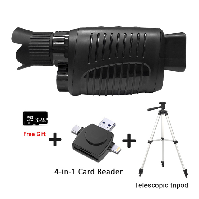 Infrared night vision monocular 1080P HD monocular night vision telescope for dark hunting video record