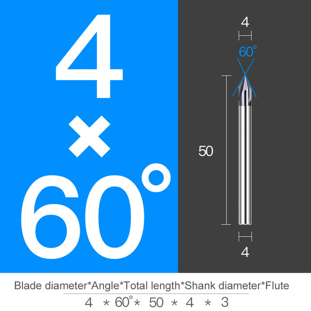 Chamfer Milling Cutter Carbide Angle Anti Chamfer End Mill Deburring V Grove Router 60 90 120 Degree 2 3 Flutes