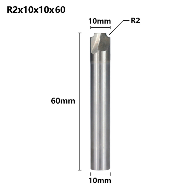 XCAN Angle Rounding End Mill R1.0-R12 HSS Radius Milling Cutter CNC Router Bit