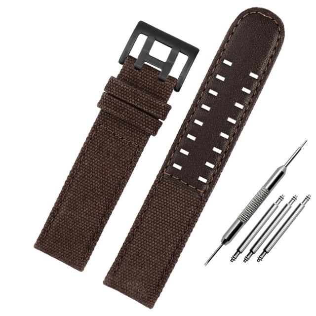 For hamilton khaki field watch h760250/h77616533/h70605963 H68201993 watch strap genuine leather nylon men watch band 20mm 22mm