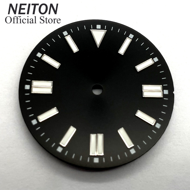 Niton 28.5mm/31mm Black Blue Green Red Yellow Luminous Dial Watch Fit NH35 NH36 ETA2824 2836 Miyota 8215 DG2813 3804 Movement