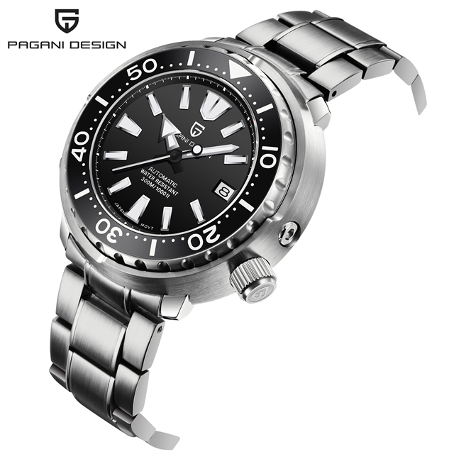 Pagani Design 2021 New Tuna Diver Watch Men 300M Waterproof Mechanical Automatic Wristwatch 45MMTop Brand Relogio Masculino