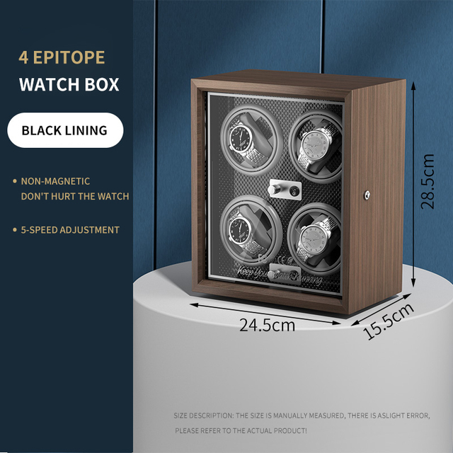 BOLAI luxury brand watch winder wood high-end 2 4 slot automatic watches box with Mabuchi motor watch cabinet watch storage box