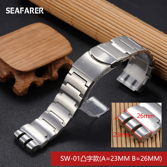 Watch Accessories Watch Strap For Swatch Watch Stainless Steel Bracelet Solid Convex And Prong Steel Belt 17mm 17.5mm 20mm 22mm