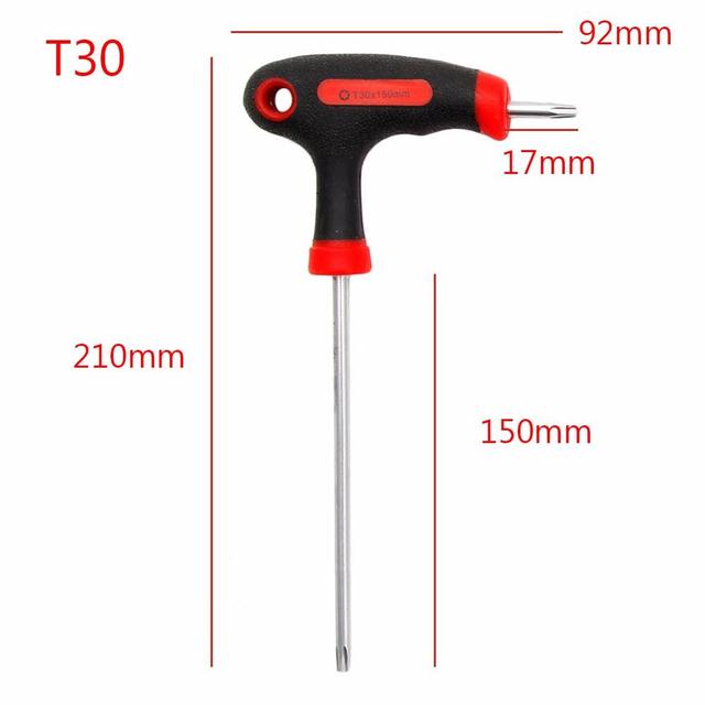 T-shaped hex screwdriver, wrench tool, T10/15/20/25/30/40