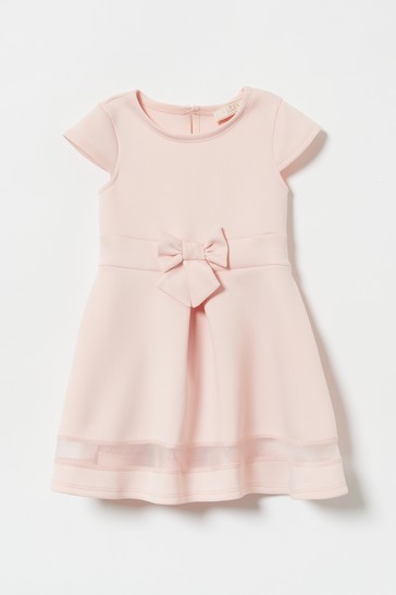 Lipsy Mini Cap Sleeve Scuba Bow Dress