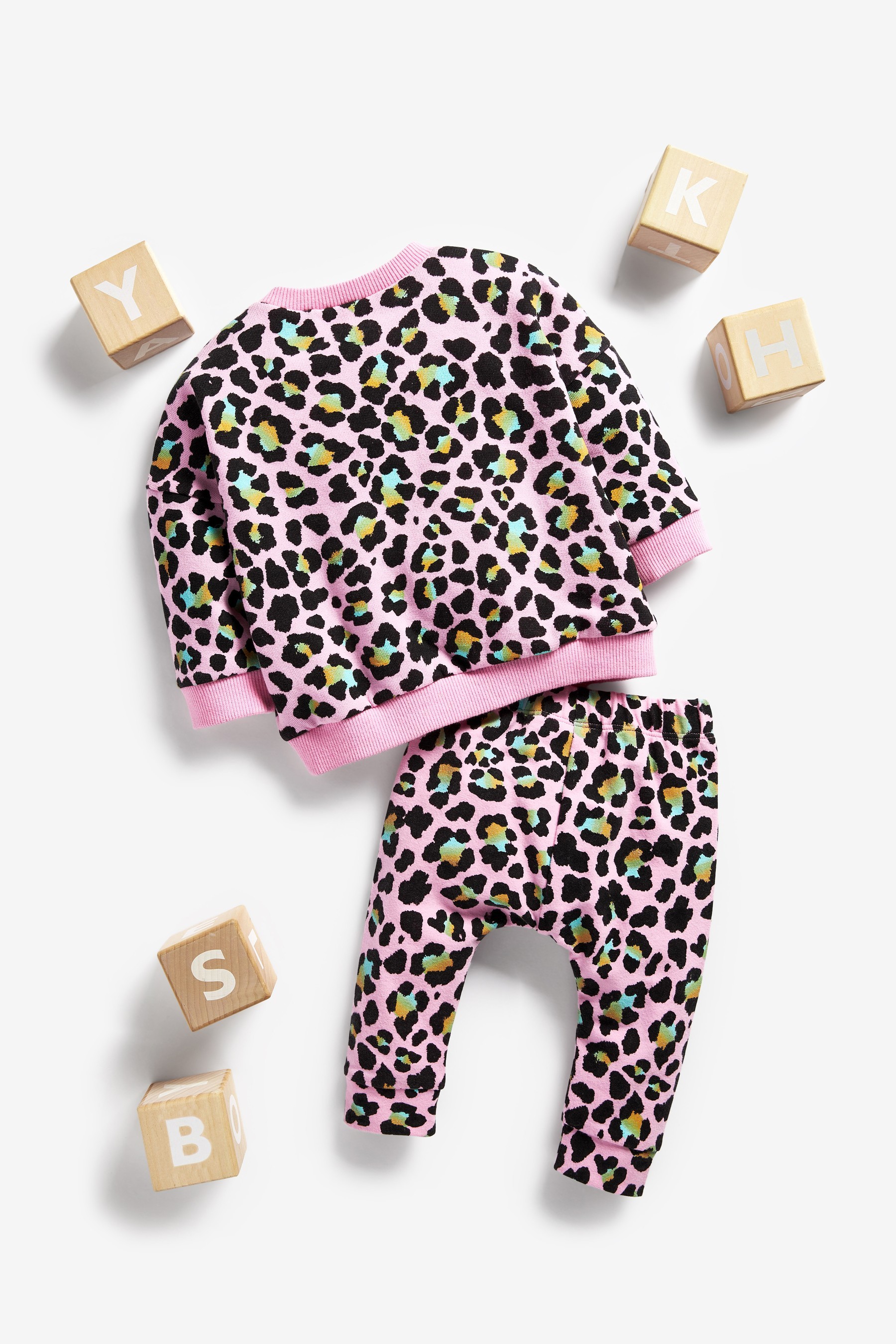 Hype. Baby Animal Print Sweatshirt And Joggers Set