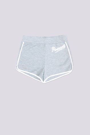 Pineapple Grey Girls Sporty Shorts