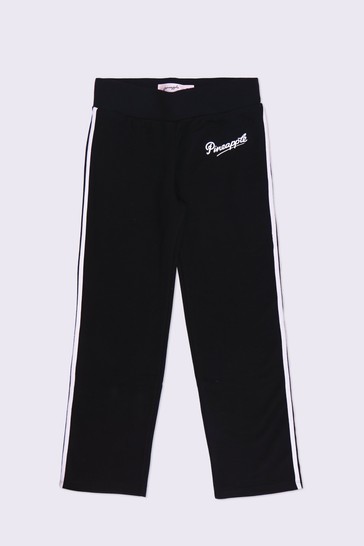 Pineapple Straight Leg Black Joggers