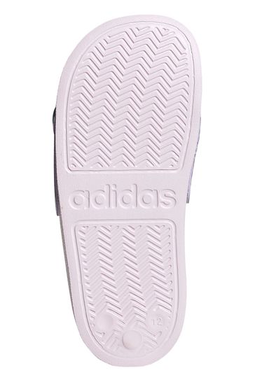 adidas Purple Adilette Frozen Youth & Junior  Sandals