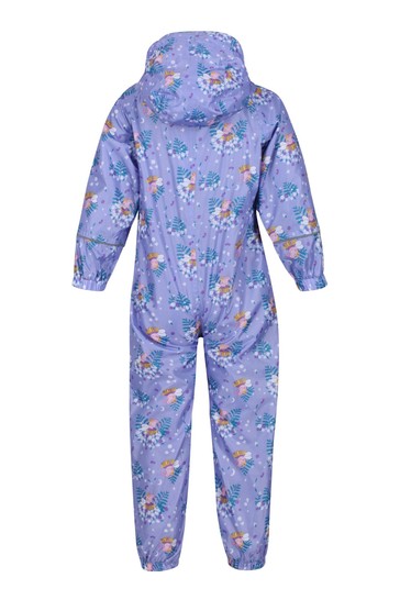 Regatta Purple Peppa Pig Waterproof Pobble Suit