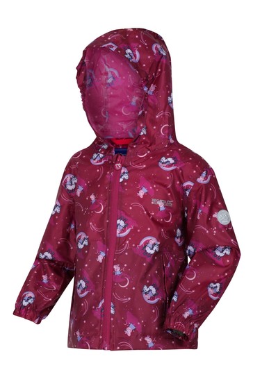 Regatta Pink Peppa Pig Waterproof Pack It Jacket