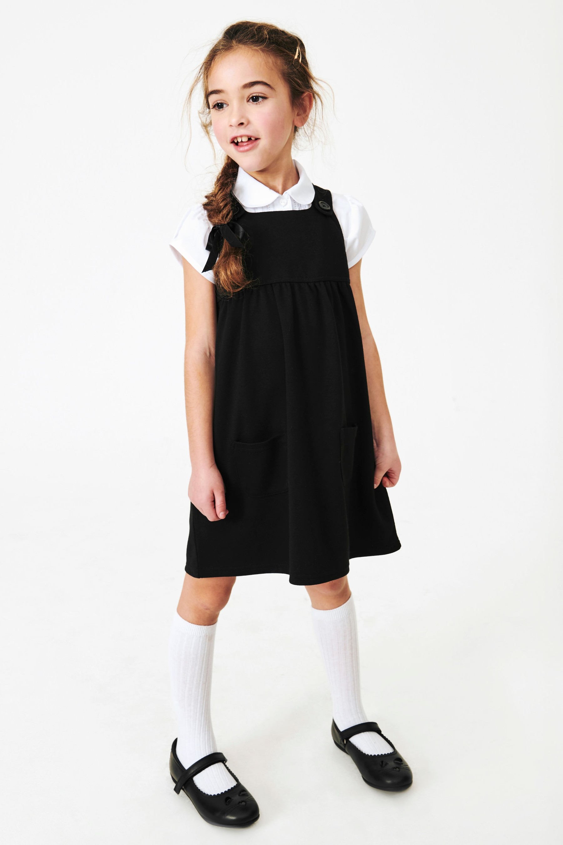 Jersey Pinafore Dress (3-14yrs)