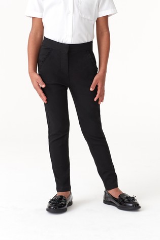 Frill Detail Stretch Skinny Trousers (3-16yrs)