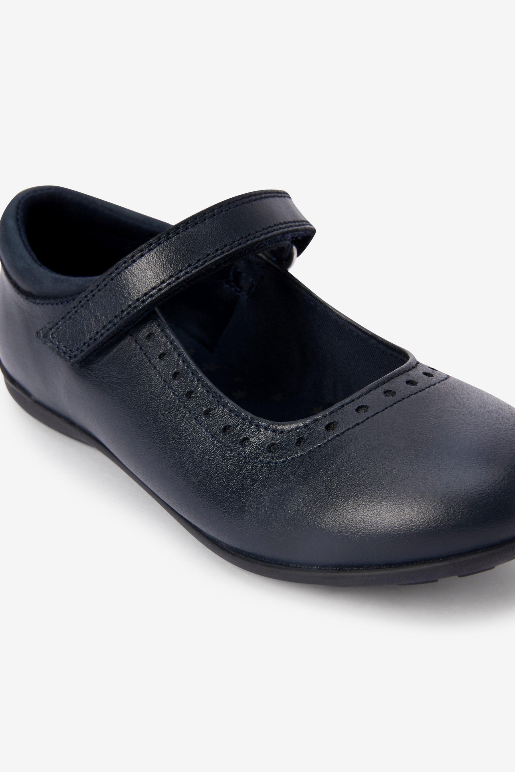 School Leather Mary Jane Brogues Standard Fit (F)