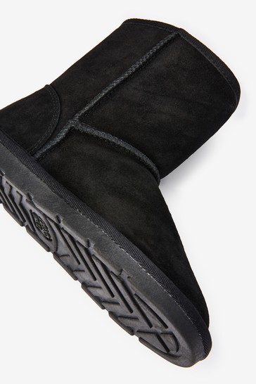 Warm Lined Water Repellent Suede Pull-On Boots