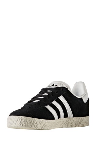 حذاء رياضي أسود دانتيل Gazelle من adidas Originals