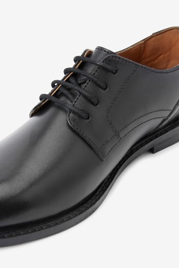 Leather Derby Lace-Up Shoes