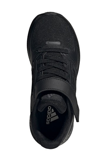 adidas Black RunFalcon Youth & Junior Strap Trainers