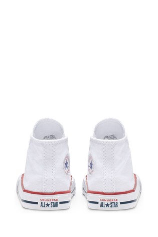 Converse Infant White Chuck High Trainers