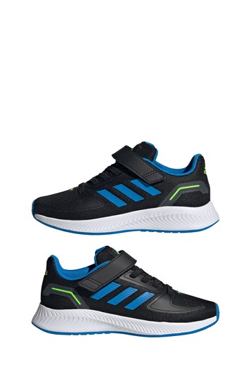 adidas Black RunFalcon Youth & Junior Strap Trainers