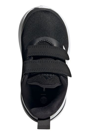 adidas Boys Black FortaRun Infant Strap Trainers