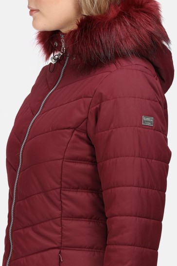 Regatta Red Fritha Insulated Longline Jacket