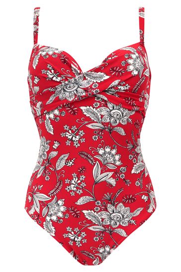 Pour Moi Freedom Lightly Padded U/W Twist Front Control Swimsuit