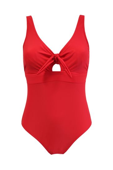 Pour Moi Underwired Bow Front Control Swimsuit