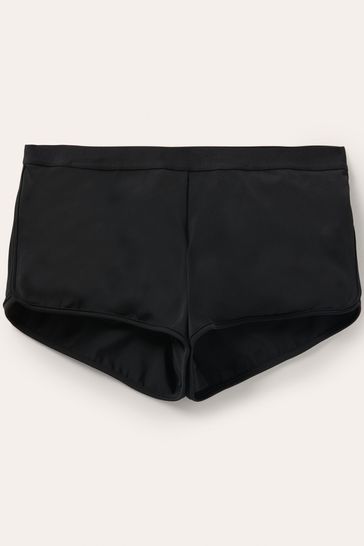 Boden Black Elastic Band Beach Shorts