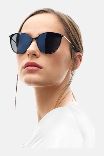 BOSS Cat-Eye Black Sunglasses