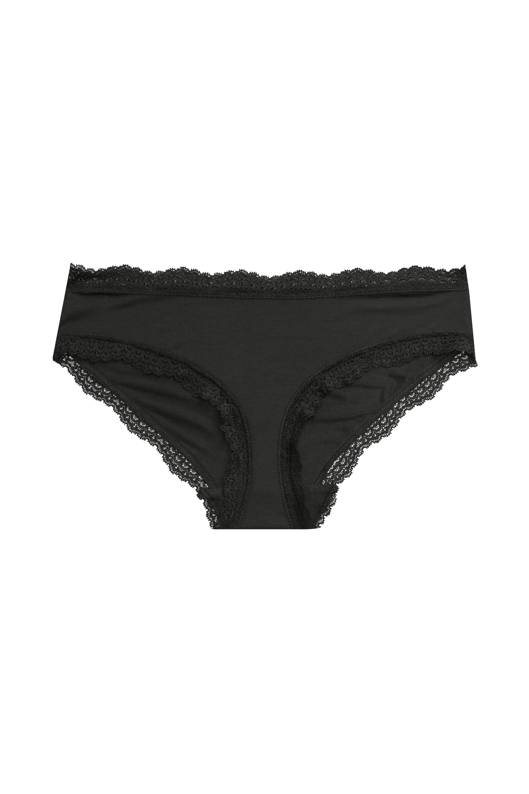 Modal And Lace Knickers 3 Pack Short