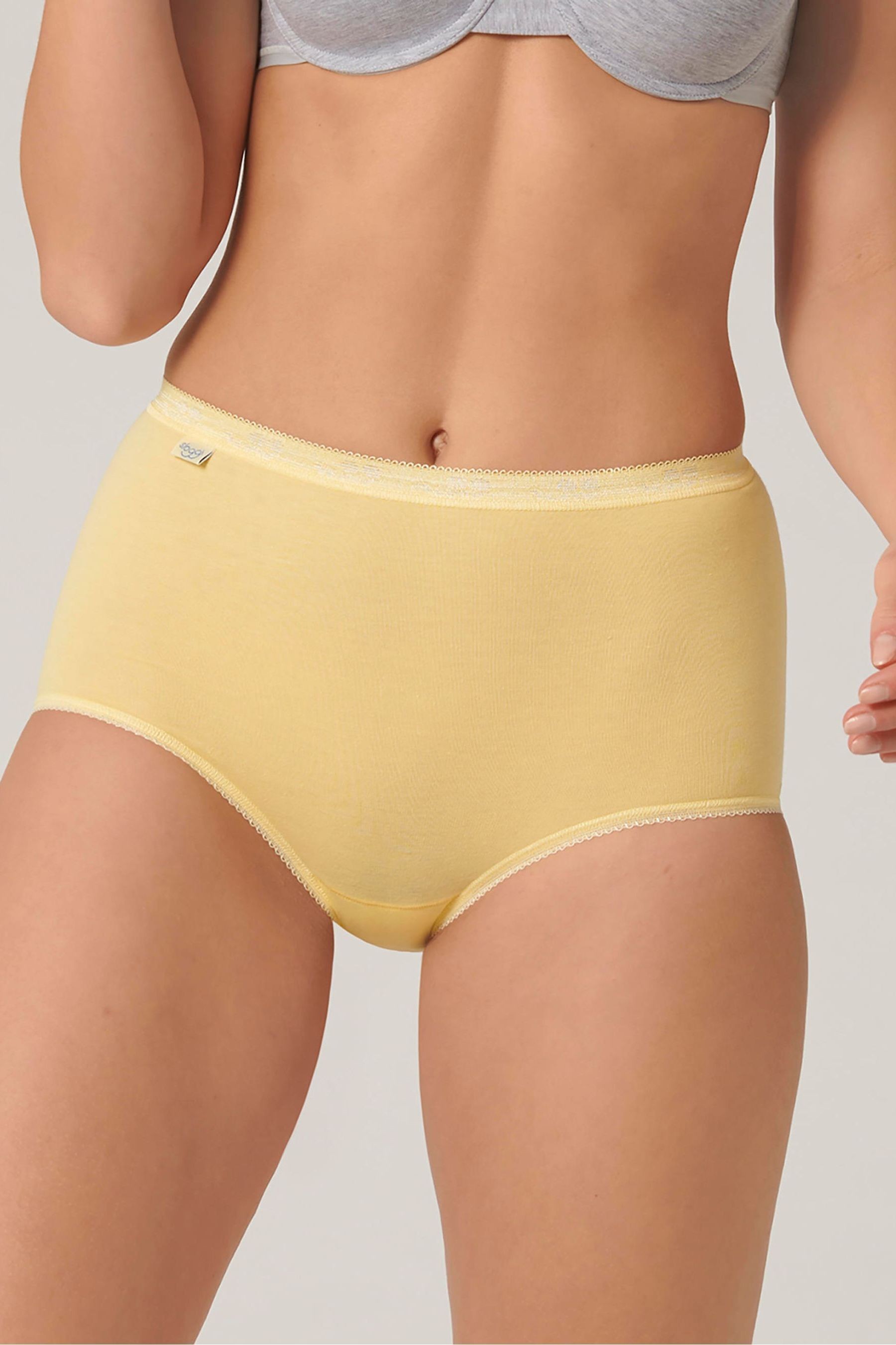 Sloggi Basic+ Yellow Multi 3 Pack Briefs