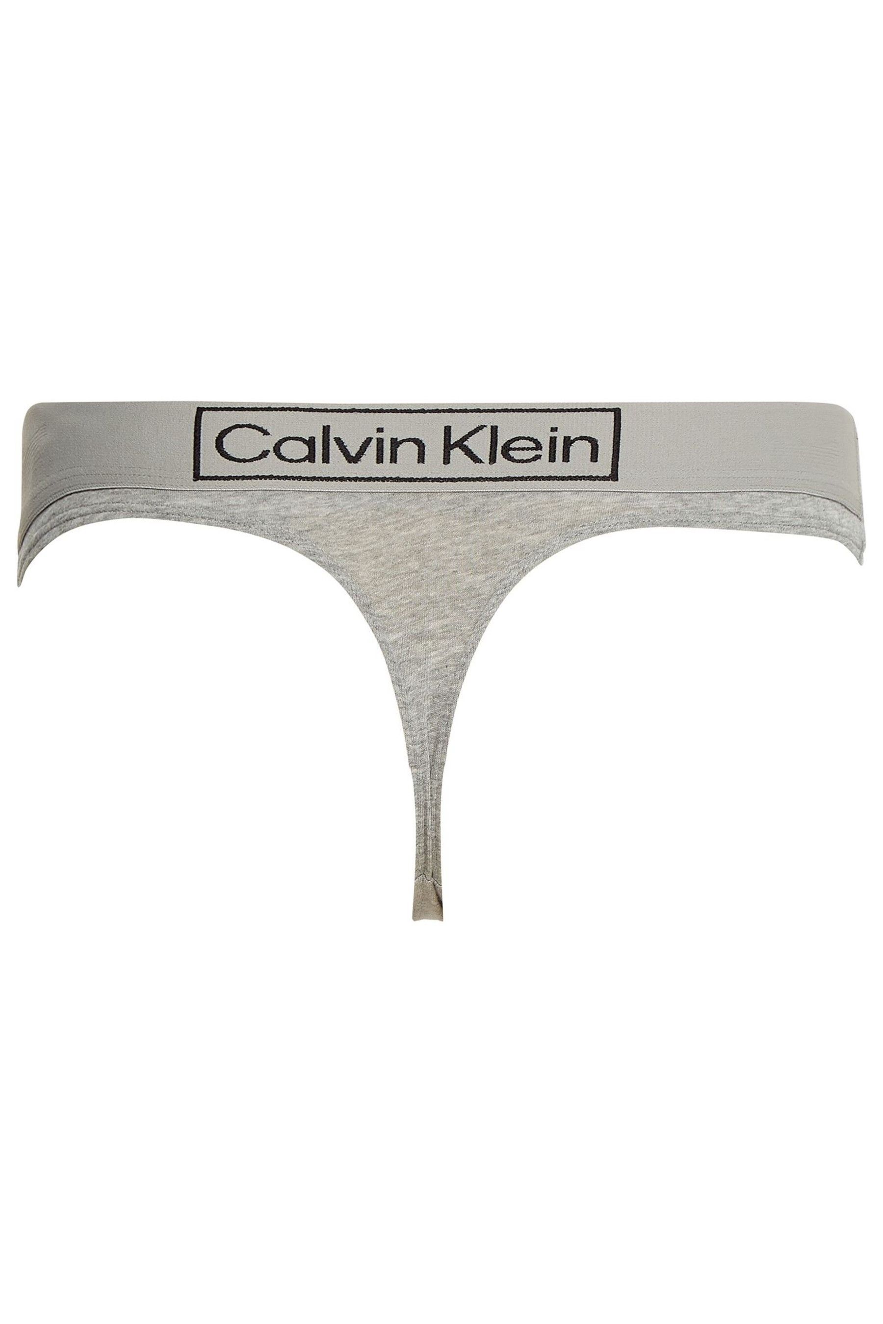 Calvin Klein Grey Reimagined Heritage Thong