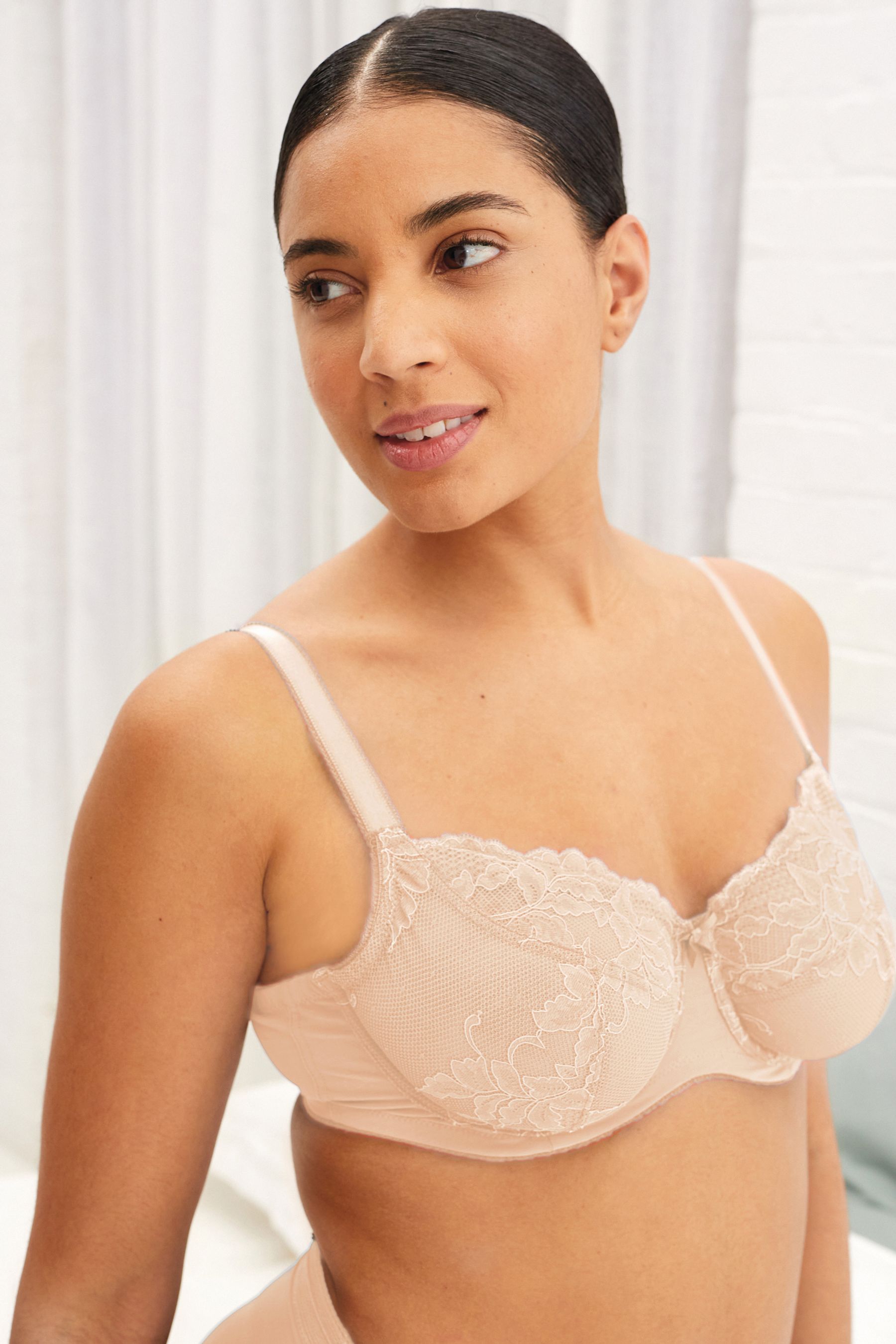 DD+ Non Pad Balcony Bras 2 Pack