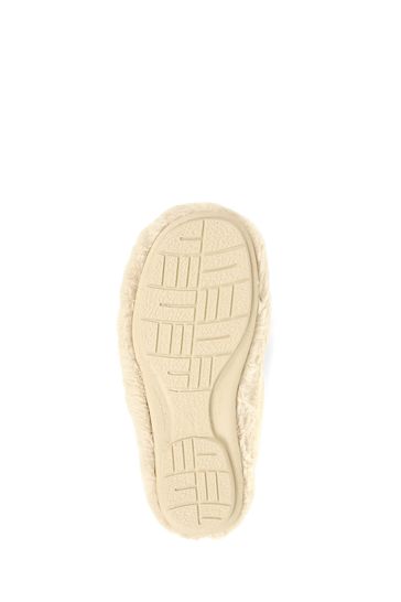 Jones Bootmaker Nude Faux-Fur Slip-On Slippers