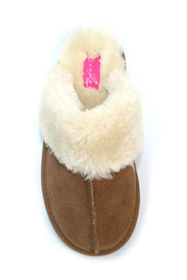 Lunar Natural Rapsody Suede Slippers