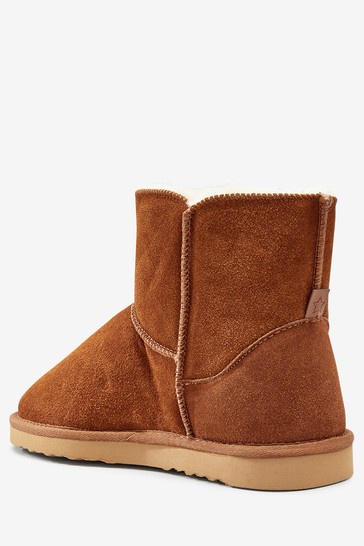 Suede Slipper Boots