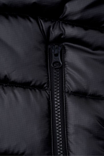 Angel & Rocket Black Nolan Branded Puffer Jacket