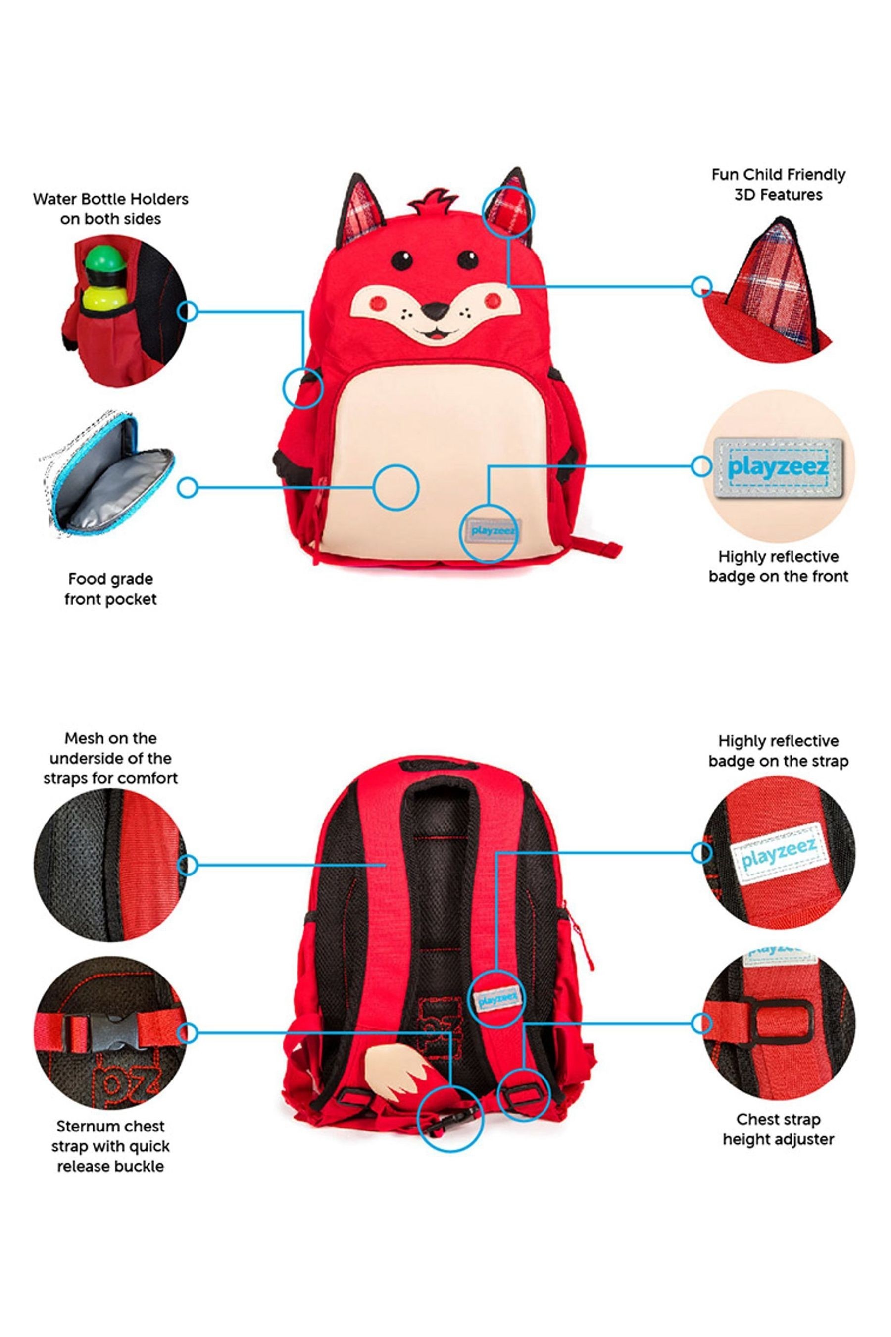 Playzeez Chase the Fox Backpack