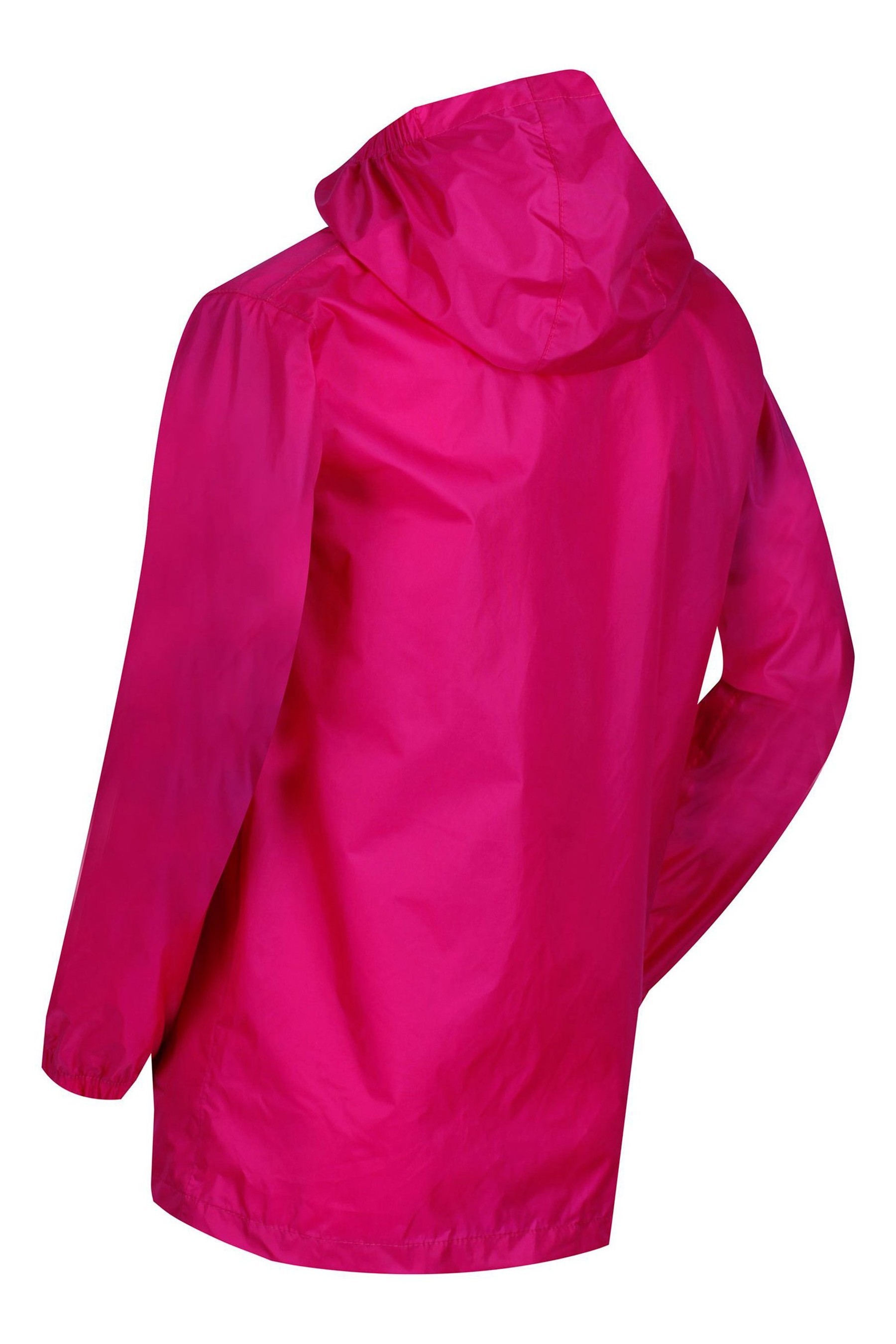 Regatta Pink Kids Pack It Waterproof & Breathable Puddle Jacket