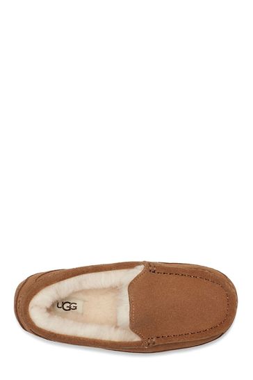 UGG Kids Tan Ascot Slippers