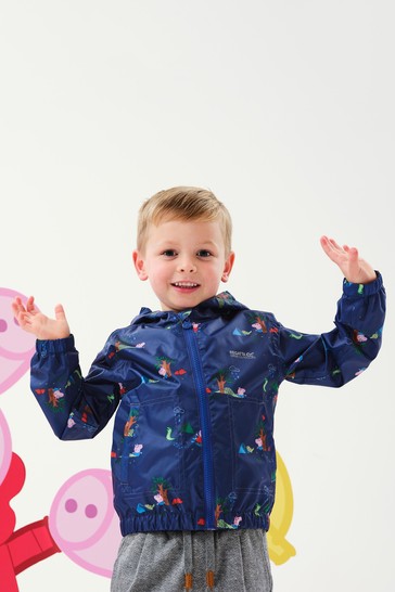 Regatta Blue Peppa Pig™ Muddy Puddle Waterproof Jacket