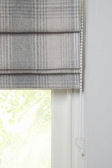 Ready Made Cosy Check Roman Blind